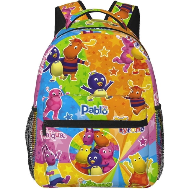 The Anime Backyardigans Backpack Funny Laptop Back Pack Book Bag Hiking Outgoing Daypack For Women Mens