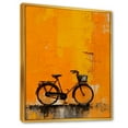 thumbnail image 2 of Designart "Tangerine Trek Bike" Bicycle Floater Framed Canvas Wall Art, 2 of 5