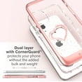 thumbnail image 6 of Vena iPhone 12 Pro Max Glitter Case, vLove Glitter Heart Case Slim Dual Layer Protection Designed for iPhone 12 Pro Max - Rose Gold, 6 of 9