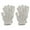 White, variant on Men's Women's 2 Pairs Warm Winter Fuzzy Cozy Gloves, 2 Set Black