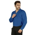 thumbnail image 5 of Bestman Solid Long Sleeve Cotton Shirts For Mens Formal Button Down Regular Fit Shirt, 5 of 7