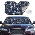 thumbnail image 4 of Goofa Cherry Blossoms on Navy Background Printed Car Windshield Sunshade,Foldable Reflective Sun Visor,UV Protection Heat Blocker Sunshade,Car Cooling Accessory-Medium, 4 of 7