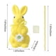 thumbnail image 3 of Nuevo producto de Pascua: adorno de conejo flocado simulado, 3 of 6