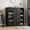 Fine Linen Black, variant on SAINSPEED 4-Tier Shoe Cabinet with 2 Drawers &Door, Shoe Rack Cabinet with Adjustable Shelves, Modern Shoe Storage Cabinet, Shoes Organizer for Entryway Closet
