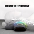 thumbnail image 4 of Electric Pillow Massage Neck Hump, 3-in-1 Heated Pillow Traction Massager, Heated Neck Support Memory Foam Pillows (Gray), 4 of 16