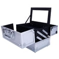 thumbnail image 2 of Ktaxon Makeup Train Case Aluminum Jewelry Storage Box Lockable Cosmetic Organizer, 2 of 2