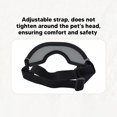 thumbnail image 4 of Dog Sunglasses, Windproof Sandproof   Eye Wear PC Pet Goggles With Adjustable Strap For Dog Cat, 4 of 8