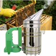 thumbnail image 3 of Kit eléctrico de emisor de humo de abeja, ahumador eléctrico de colmena de abeja para apicultor, herramienta de apicultura de acero inoxidable, 3 of 5