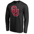 thumbnail image 2 of Men's Black Oklahoma Sooners Primary Logo Long Sleeve T-Shirt, 2 of 3