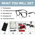 thumbnail image 6 of OCCI CHIARI Modern Big Frame Reading Glasses for Women Square Readers(Black 5.00) 1.0 1.25 1.5 1.75 2.0 2.25 2.5 2.75 3.0 3.5 4.0 5.0 6.0, 6 of 6
