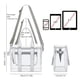 thumbnail image 4 of Bolsa de mano transparente para mujer aprobada por el estadio, 4 of 8