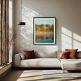 thumbnail image 2 of Autumn in Lake Placid - Lake Placid New York Photography Autumn Architecture Scenic Landscape Nature Water Black Framed Wall Art Print 6 x 8 inches, 2 of 4