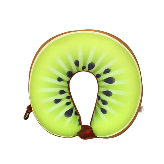 LAMIRO Fruit Cute U Shape Neck Pillow for Kids, Teens - Travel Accessories for Airplane, Car, Recline - Neck, Chin, Head Support - for Car Home Office Travel