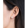 thumbnail image 4 of Aretes Circulo Bisel Abulón 0.8 cm 10k, 4 of 4