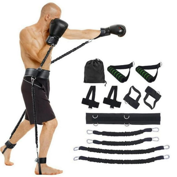 Boxing training with resistance bands shop