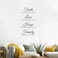 thumbnail image 6 of Wall Art Stickers for Living Room Faith Makes All Things Possible, Love Makes All Things Easy, Hope Make All Things Work, and Family Makes Life Worth Living Inspirational Quote Sayings Decal Home, 6 of 7