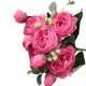 thumbnail image 4 of Ramo de flores 5 cabezas Capullos de rosas artificiales Boda decorativa Tela de seda de plástico Flor falsa, Rosa roja Kearding HA6434-05B, 4 of 6