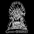 thumbnail image 2 of Junior's Game of Thrones Black and White Iron Throne  Graphic Tee Black X Large, 2 of 3