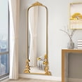 thumbnail image 4 of Large Arch Mirror Full Length Vintage Fireplace Mirror 68"*29",Gold,Iron, 4 of 6