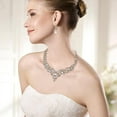 thumbnail image 3 of Rhinestone crystal necklace and earring set, 3 of 5