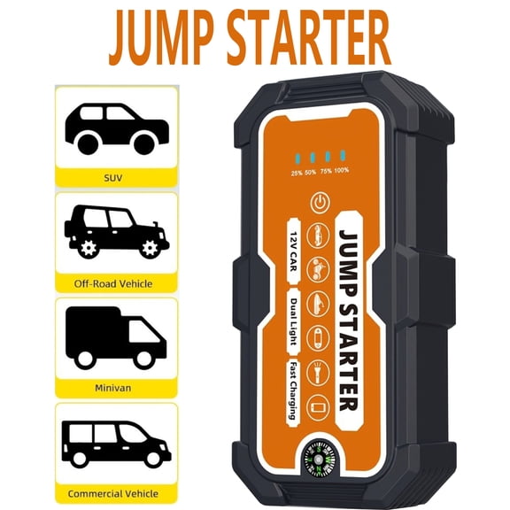 Car Battery Jump Starter, 5000A Peak Car Jumper Starter Battery Pack,Power Bank