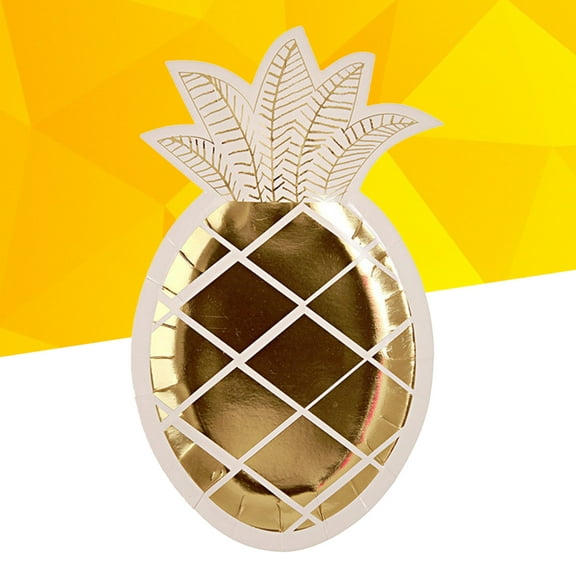 GOOHOCHY  8 Pcs Disposable Paper Tray Party Trays Wooden Plates Cardboard