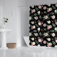 thumbnail image 2 of Pioneer Flower Floral Print Pattern Shower Curtain 84"x72", Bathroom Decorative Shower Curtain Set with 12 Hooks, Waterproof Washable, 2 of 6