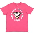 thumbnail image 3 of Inktastic Live Love Cows Youth T-Shirt, 3 of 5