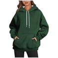 thumbnail image 2 of Basic Hoodies for Women 2026 Fashion Hooded Sweatshirt with Pockets Pullover Top, 2 of 4