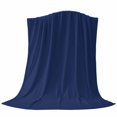thumbnail image 6 of Navy Blue Pure Color Blanket Soft Cozy Warm Twin Blanket for Bed, Plush Fuzzy Flannel Fleece Blankets for Sofa, Aesthetics Contemporary Luxury Throw Blankets for Couch, Gifts for Men, 60"x80", 6 of 9