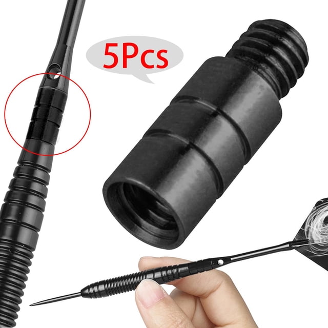 5 piezas de dardos de metal perfecl para accesorios de dardos suaves y de acero Negro