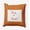 Rust, variant on 16" x 16" Simply Daisy Halloween Trick or Treat Checks Polyester Indoor/Outdoor Pillow, Orchid Qty 1