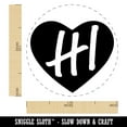 thumbnail image 2 of HI Hawaii State in Heart Self-Inking Rubber Stamp Ink Stamper - Black Ink - Medium 1 Inch, 2 of 7