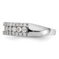 thumbnail image 6 of Auriga Fine Jewelry 14K White Gold 1 carat Complete Diamond Band for Women Size-7, 6 of 6