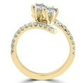 thumbnail image 2 of Pompeii 1 cttw Diamond 2 Stone Forever Us Engagement Anniversary Ring 14k Yellow Gold, 2 of 2