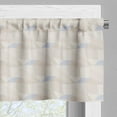 thumbnail image 5 of Ambesonne Neutral Color Valance & Curtain, Muted Polygonal Forms, 55"x36", Pale Tan and Pale Ceil Blue, 5 of 7