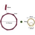 thumbnail image 2 of GFDYREE Silicone Wrist Rhombic Keychain Circle Bracelet Rubber Bangle Round Keyring, 2 of 7
