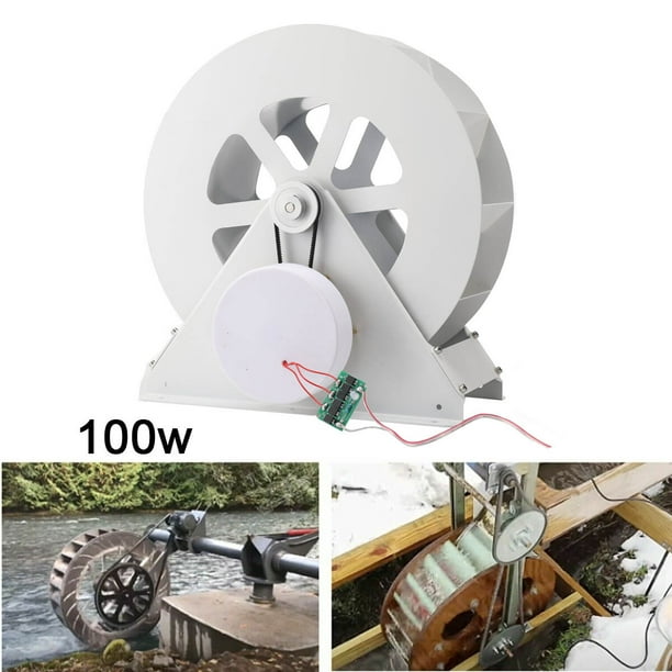 TABODD Micro Hydroelectric Turbine Generator 100W Water Wheel Generator