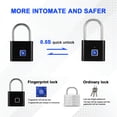 thumbnail image 5 of BDI Aluminum Alloy Smart Fingerprint Padlock, 5 of 9