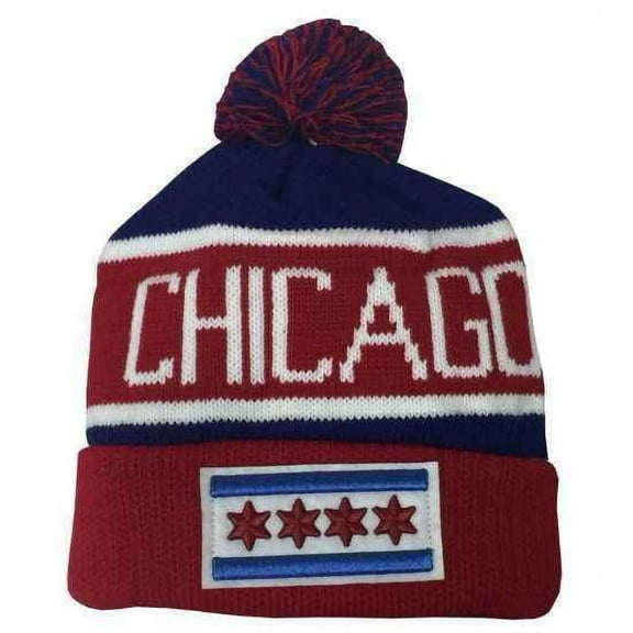 City of Chicago De Luna Pom Flag Knit by ThirtyFive55