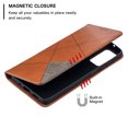 thumbnail image 5 of Galaxy S20 FE 5G Case Wallet, Allytech PU Leather Grid Design Retro bOOK Style Magnetic Clasp Folding Stand Wireless Charging Support Cards Cash Pocket Wallet Cover for Samsung Galalxy S20 FE, Brown, 5 of 6