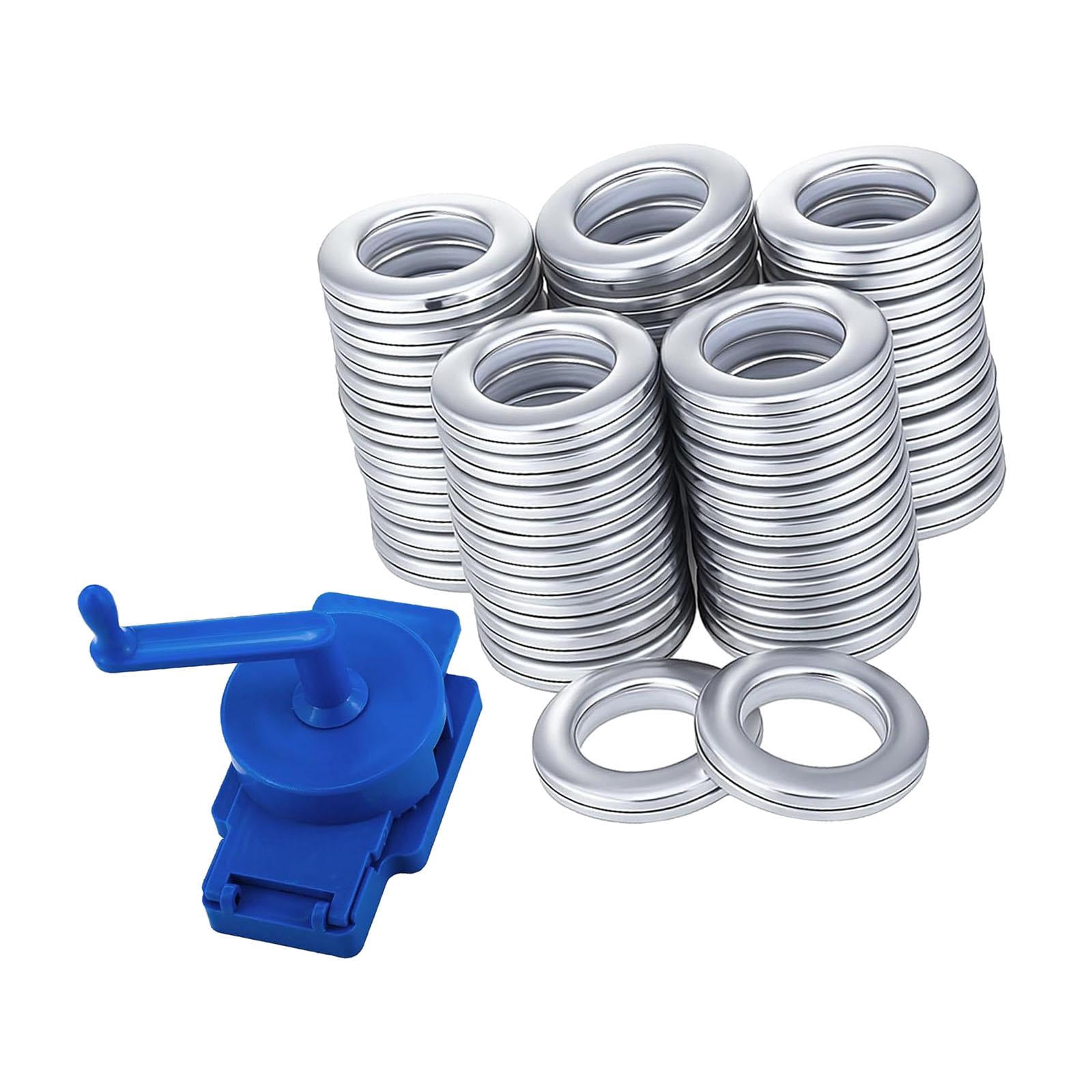 Axioma Polypropylene Rotary Curtain Grommet with Roman , Manual, , 50-pack Grommets for silver