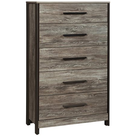 Ashley Furniture Cazenfeld 5 Drawer Chest In Black And Gray