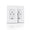 White, variant on TOPELER PD USB Wall Outlet, 45w Fast Speed 2 Type-C Ports Charger Receptacles, 15A TR Receptacle, Screwless Wall Plate Included, ETL Listed & FCC Approval