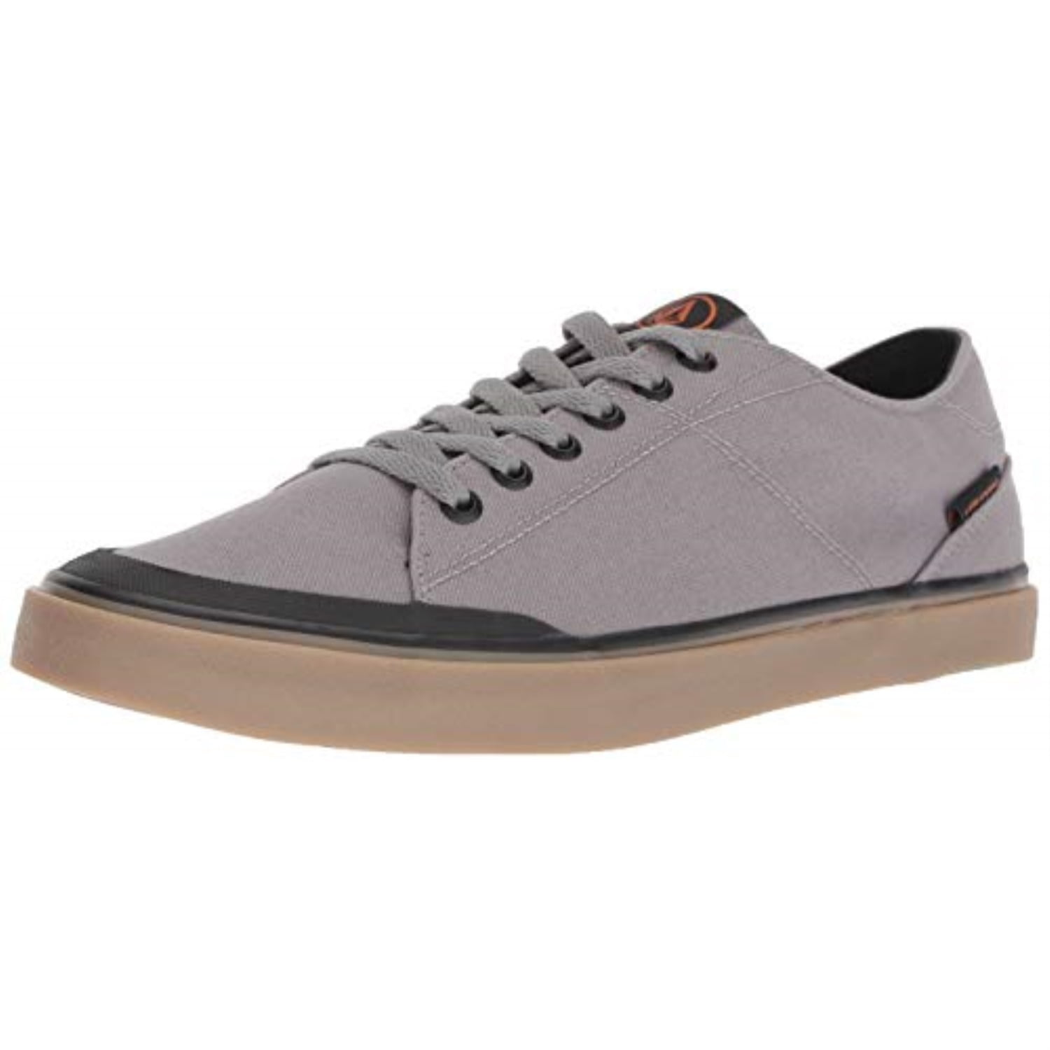 men's leeds canvas vulcanized skate shoe, neutral grey, 9 d us
