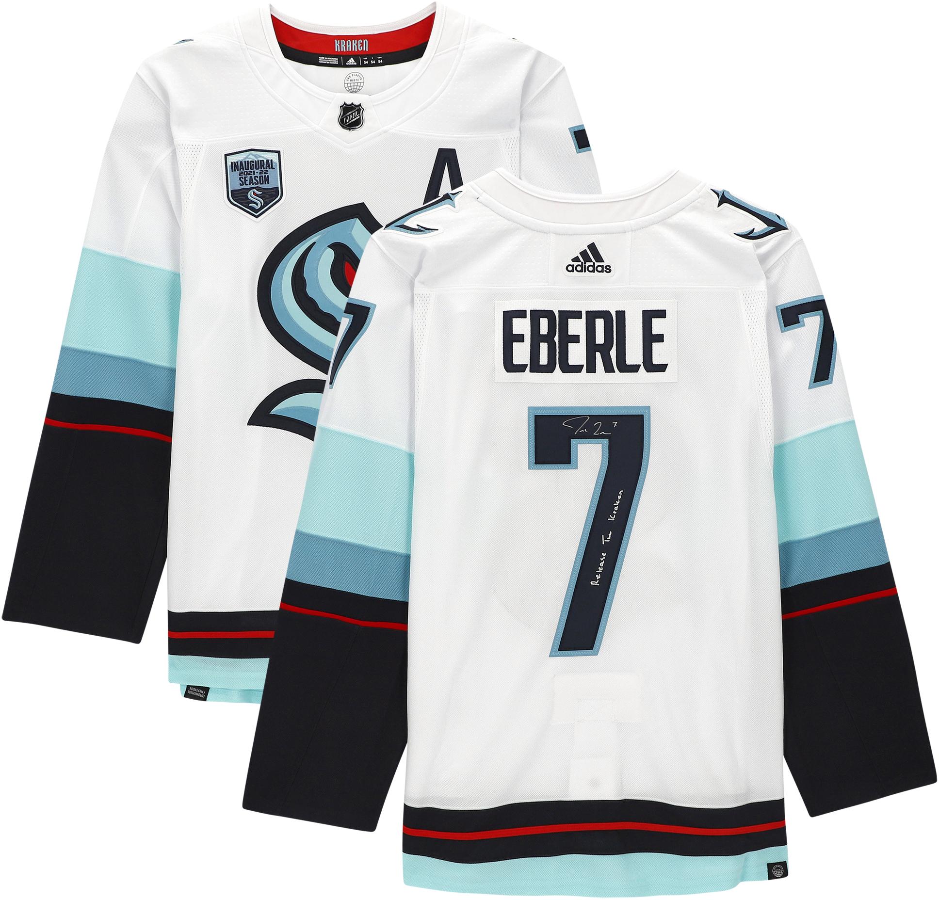 Jordan Eberle Seattle Kraken Autographed White Adidas Authentic Jersey with  ''Release The Kraken'' Inscription and Inaugural Season Jersey Patch -  Fanatics Authentic Certified - Walmart.com