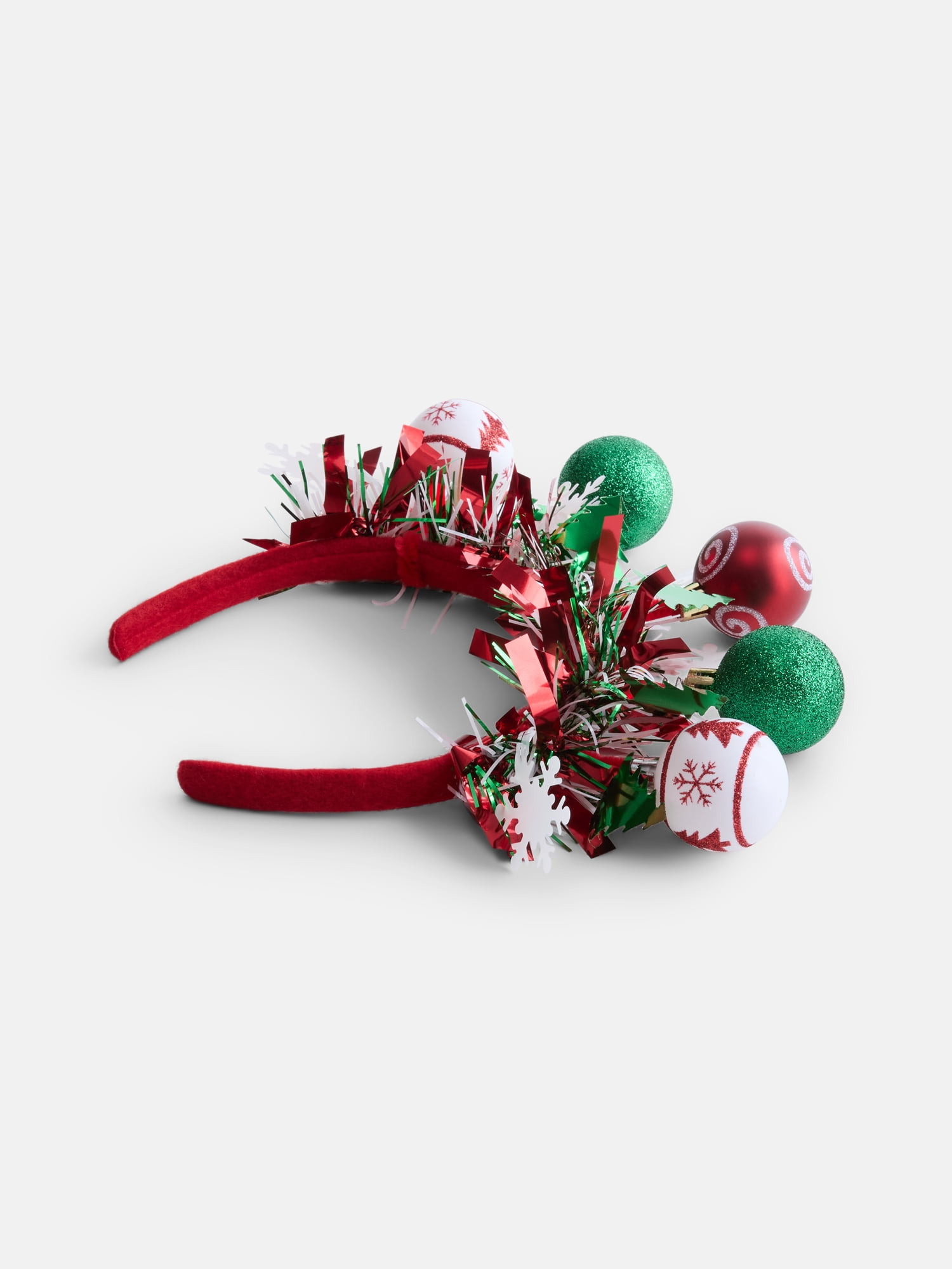 Holiday Time Women's Tinsel & Ornament Headband