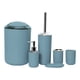 thumbnail image 4 of Juego de accesorios de baño de 6 piezas con diseño moderno, jabonera, escobilla de inodoro, jabón Morandi Azul, 4 of 9