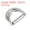 Silver Tone, variant on Double D Ring Buckles, 10pcs 30mm(1.18") Metal Adjustable D Rings, Silver Tone