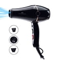 thumbnail image 1 of Secador de pelo de aire frío y caliente para peluquería (negro) Enchufe estándar europeo ER, 1 of 5